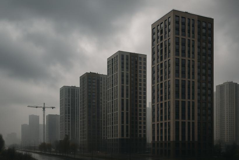 Nouveaux logements dans une ville nuageuse Nouveaux logements dans une ville nuageuse