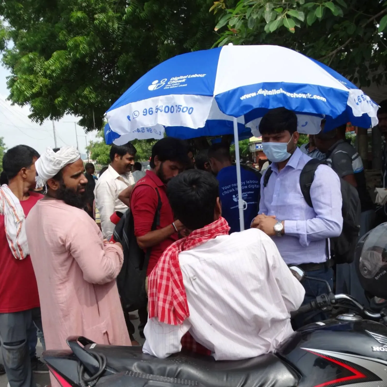 Chandrashekhar à Digital Labour Chowk