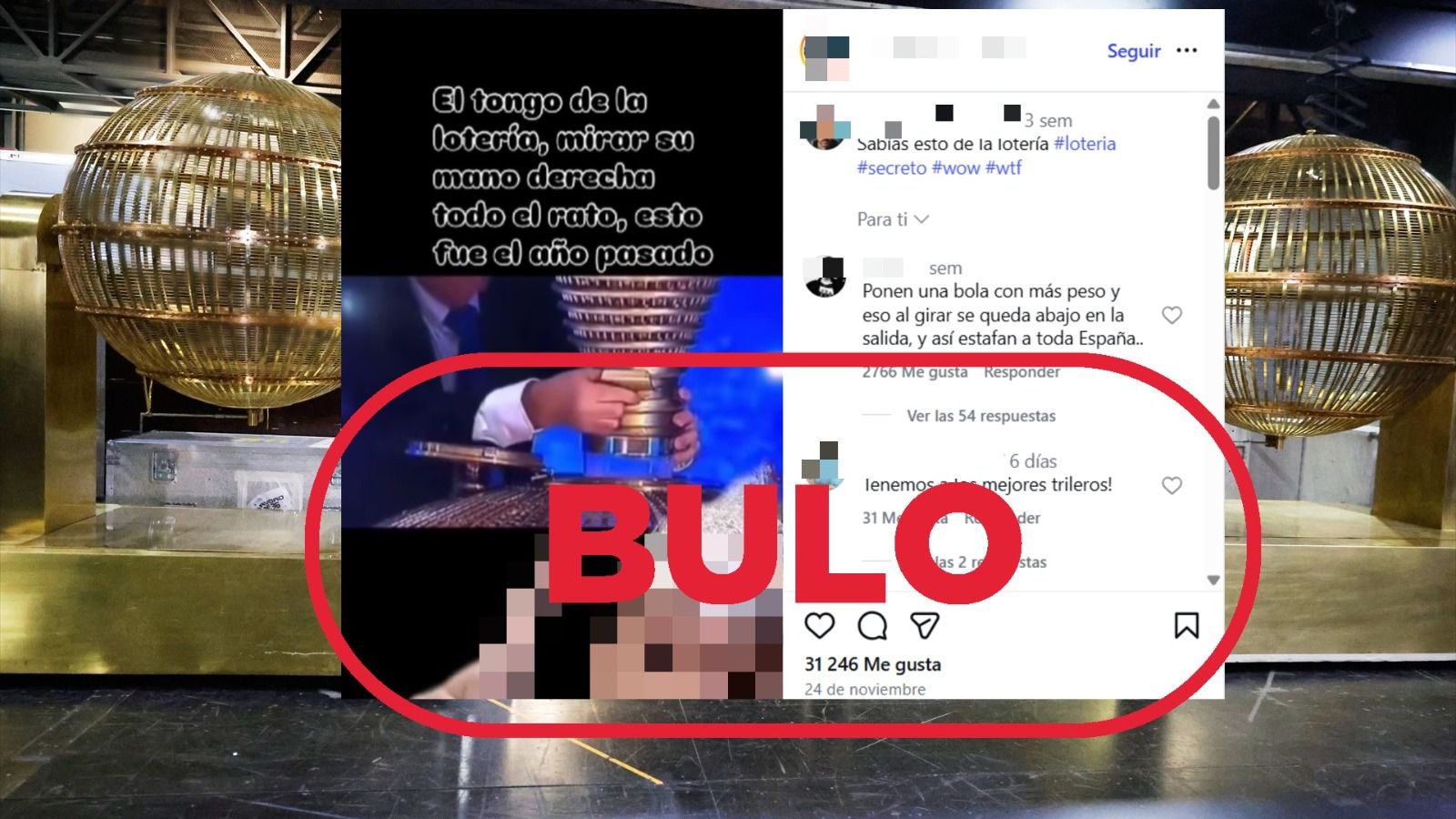 Le mensonge des boules de la Lotería de Navidad enfin dévoilé !