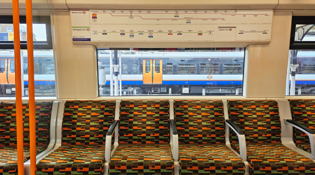 Intérieur du London Overground