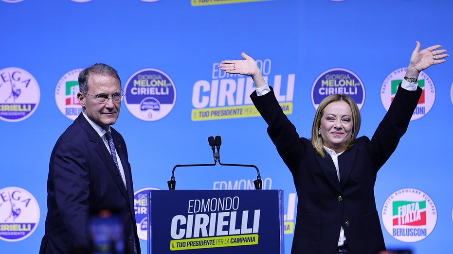 Giorgia Meloni en campagne