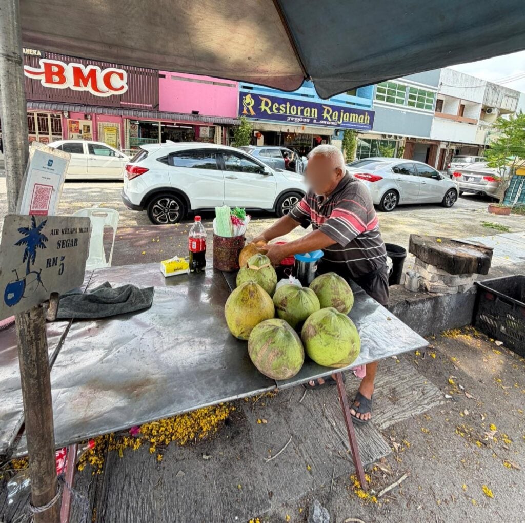 Vente de noix de coco