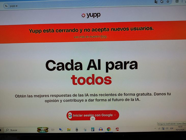 Web de la startup Yupp.ai Web de la startup Yupp.ai