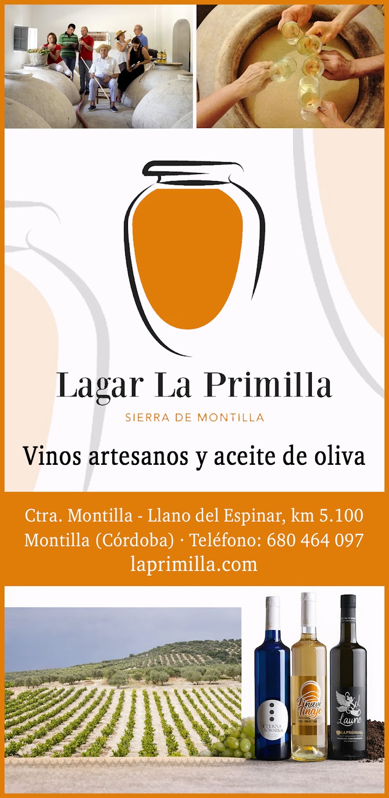 LAGAR LA PRIMILLA - SIERRA DE MONTILLA - VINOS ARTESANOS Y ACEITE DE OLIVA